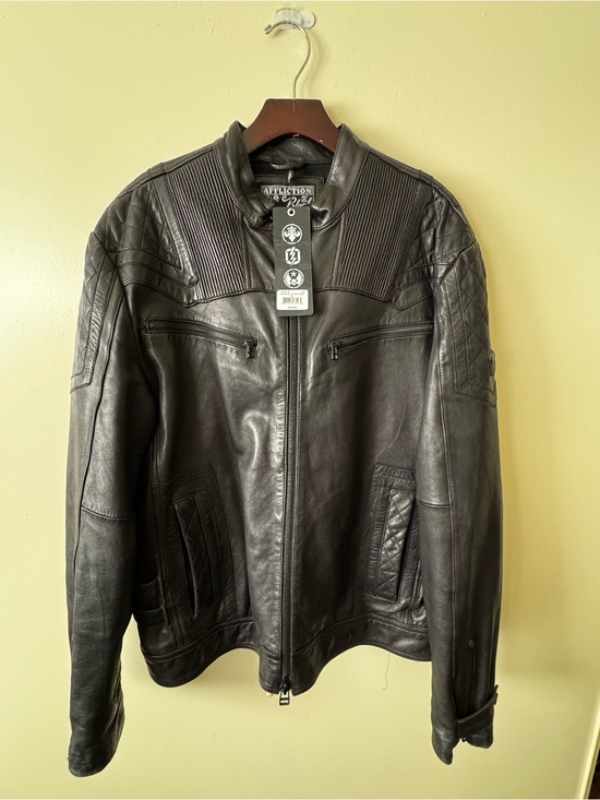 Affliction Other - Affliction Men's Black Leather Jacket